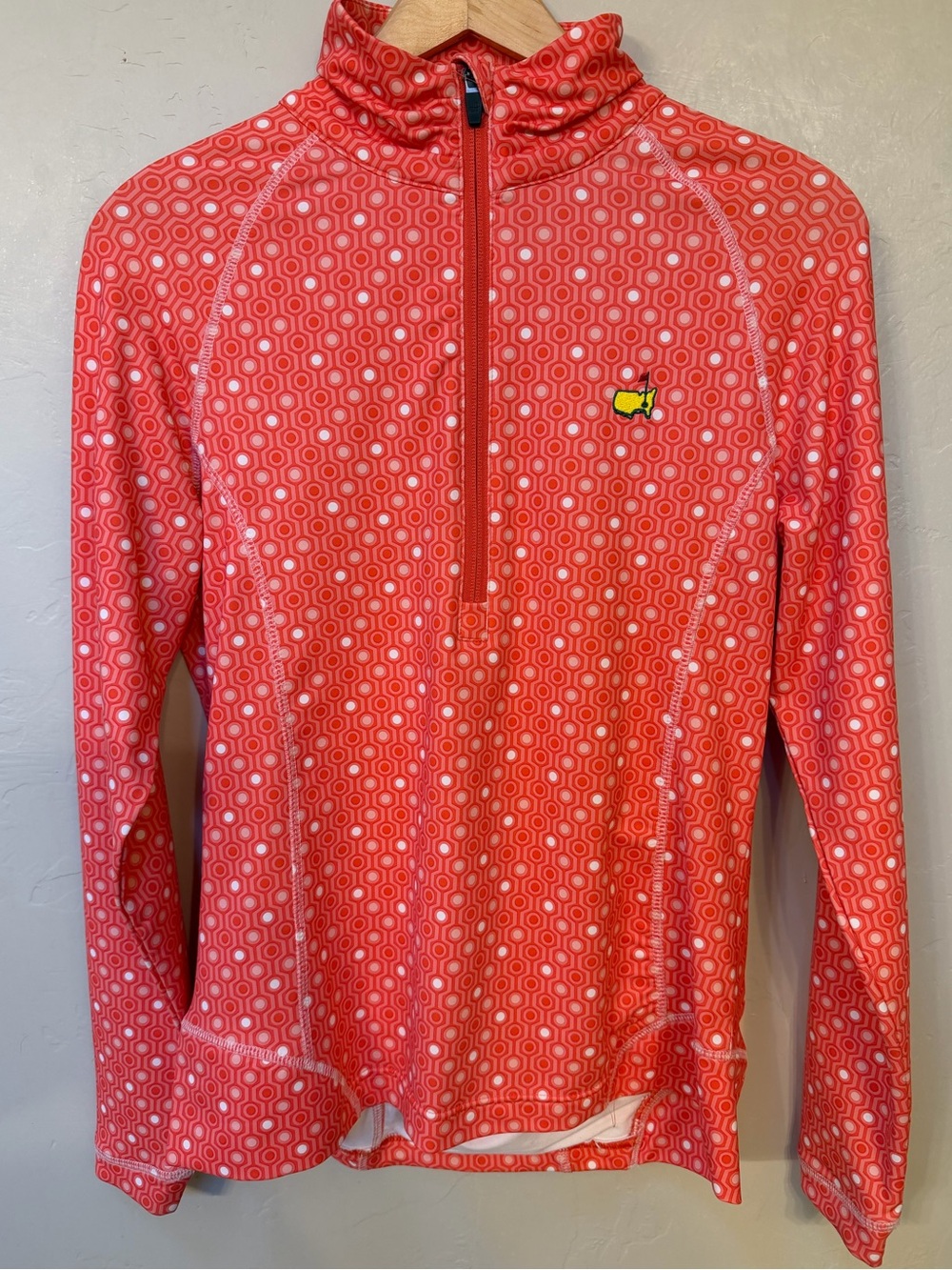 Magnolia Lane Masters Tech 1/4 Zip Women's M Geometric Colorful Wicking Stretch